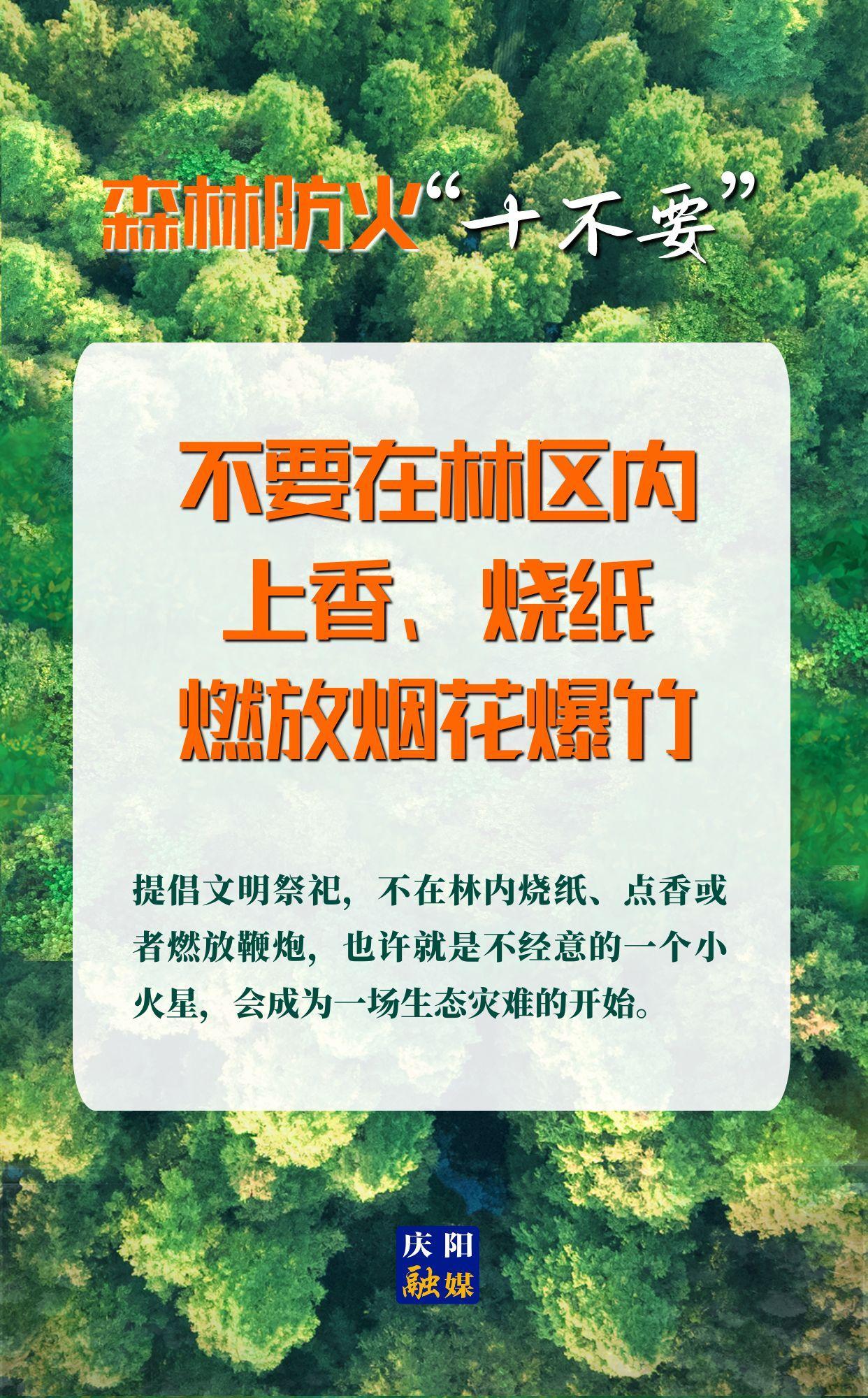 【微海報(bào)】森林防火“十不要”④丨不要在林區(qū)內(nèi)上香、燒紙、燃放煙花爆竹