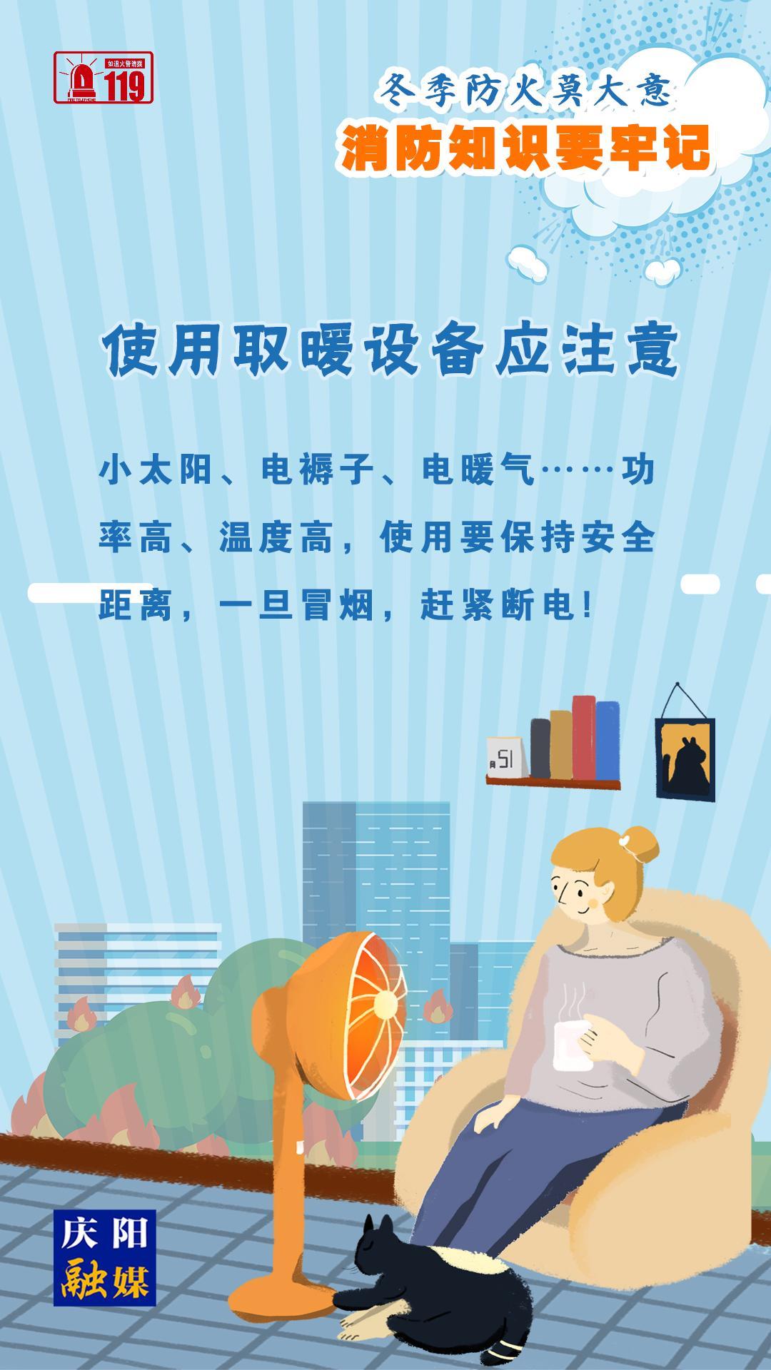 【微海報(bào)】冬季防火莫大意，使用取暖設(shè)備應(yīng)注意！