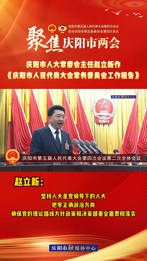 兩會V視(28)丨趙立新：堅持人大是黨領(lǐng)導(dǎo)下的人大，把牢正確政治方向，確保黨的理論路線方針政策和決策部署全面貫徹落實