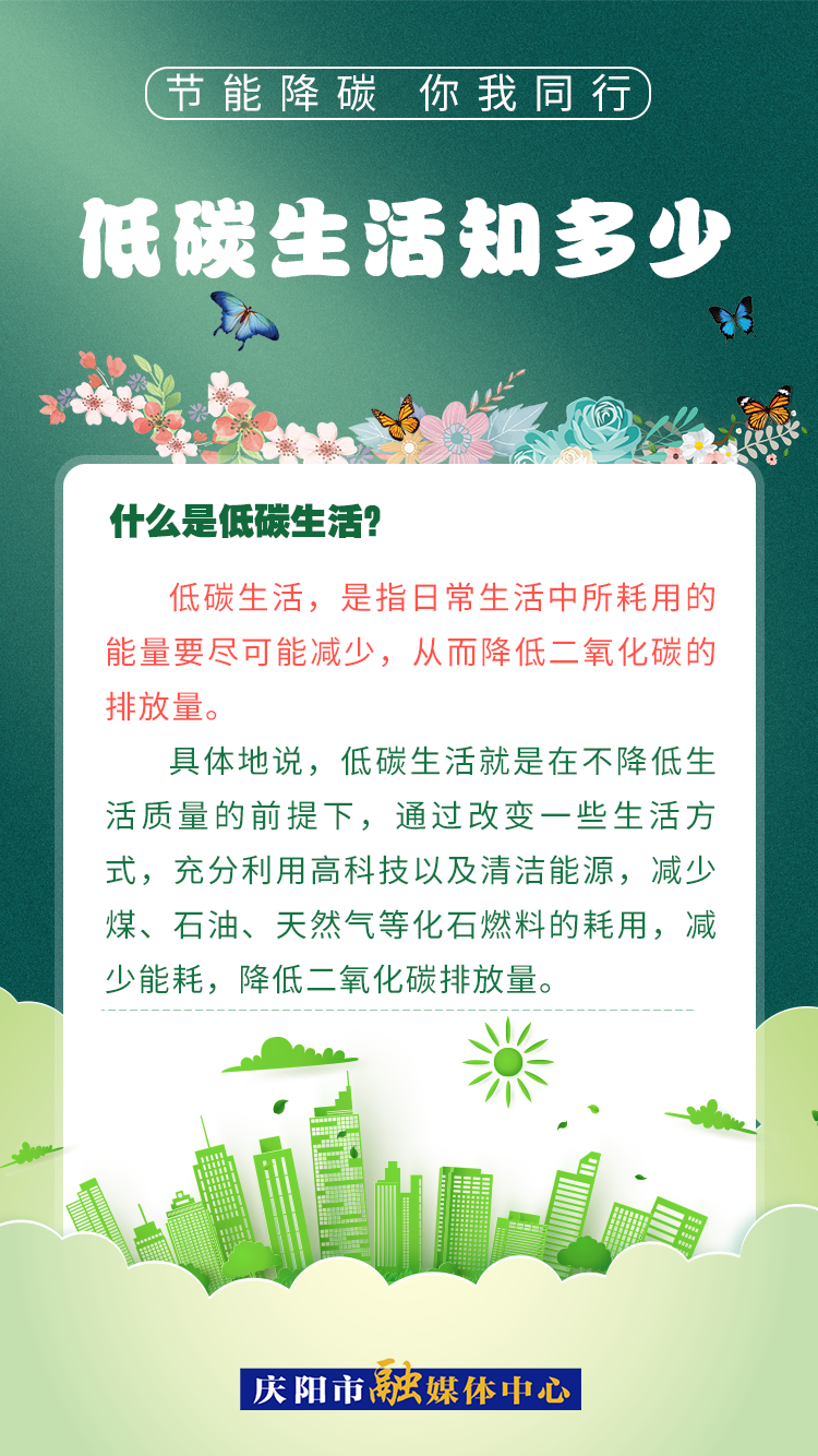 【節(jié)能降碳 你我同行】低碳生活知多少（2）：什么是低碳生活？
